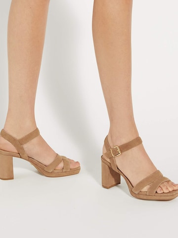 Sandales à lanières 'Manifesting' Dune LONDON en marron