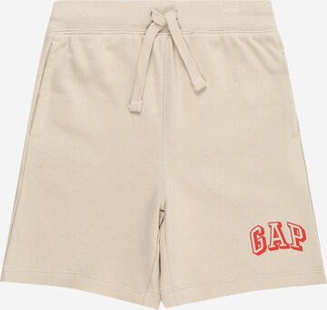 GAP Regular Broek in Beige: voorkant