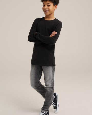 WE Fashion Tričko – černá