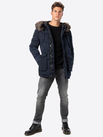 Parka invernale 'Chinook' di Superdry in blu