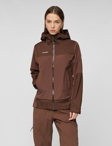 MAMMUT Outdoorjacke 'Ducan' in Braun: Vorderseite