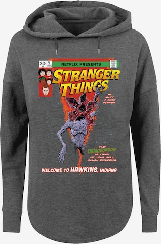 F4NT4STIC Sweatshirt 'Stranger Things  Netflix TV Series' in Grau: predná strana