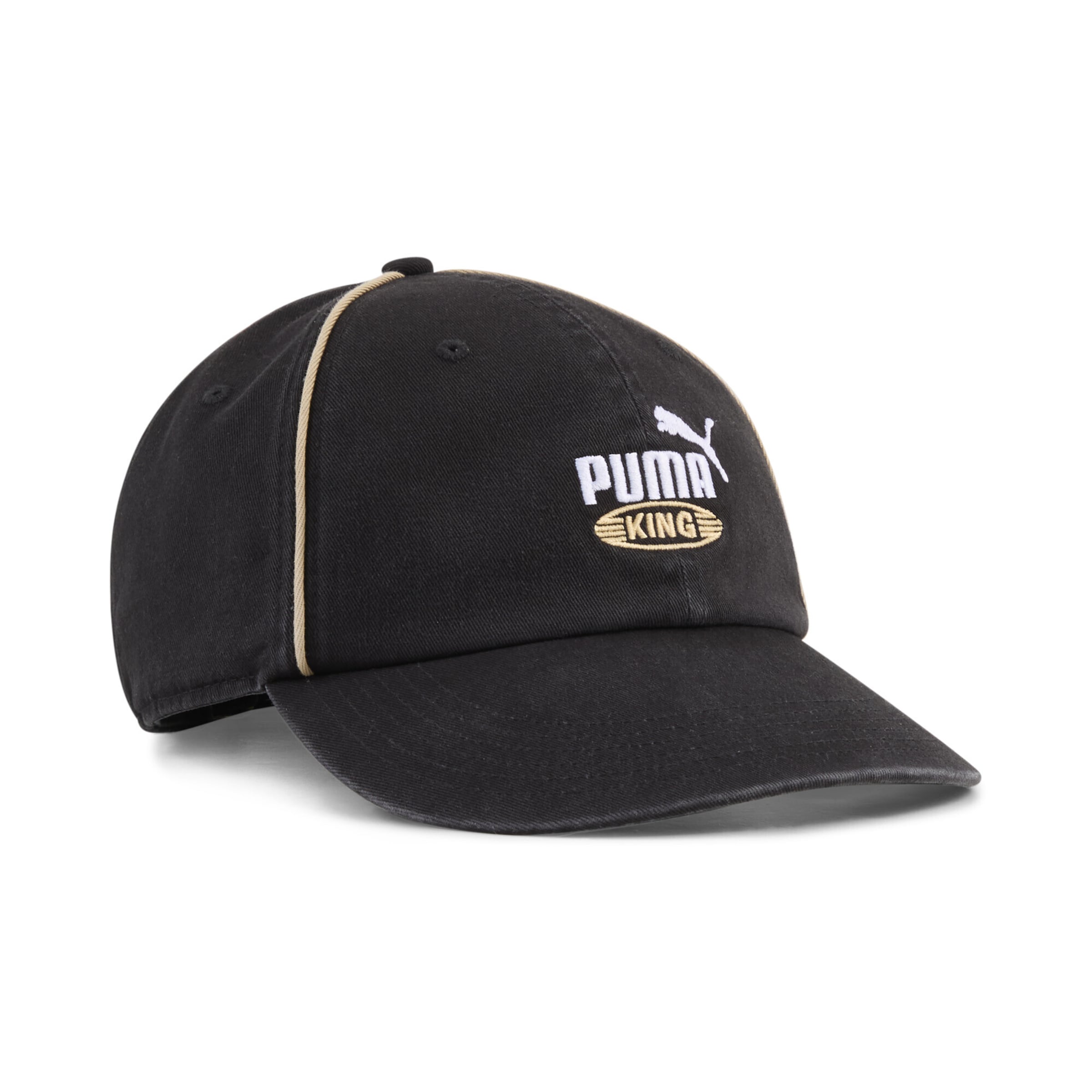 PUMA Sportcap 'Puma King' in Schwarz: Vorderseite