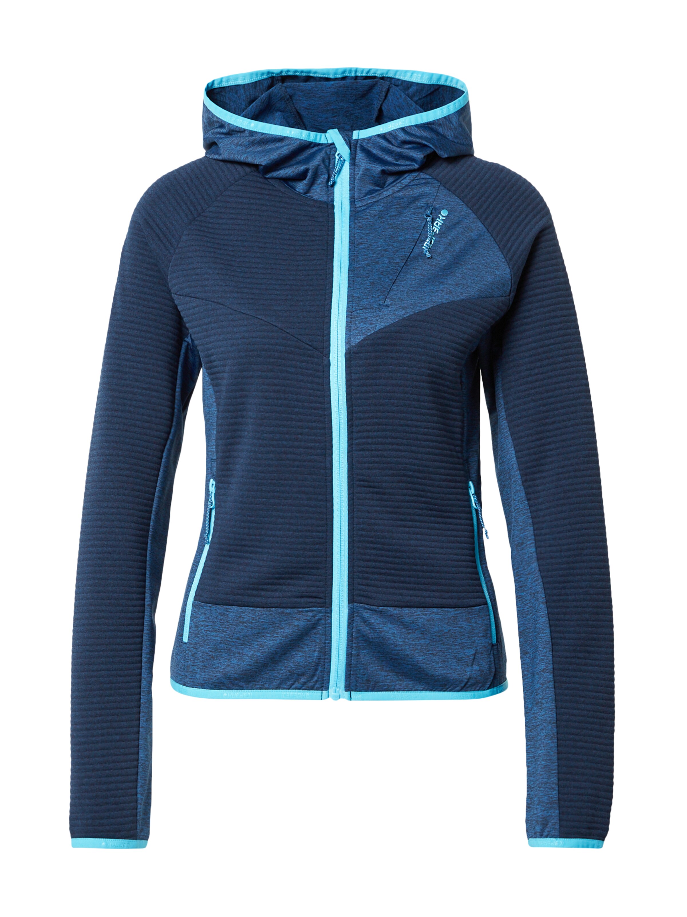 ICEPEAK Functionele fleece jas 'BITELY' in de kleur Turquoise / Duifblauw / Donkerblauw, Productweergave