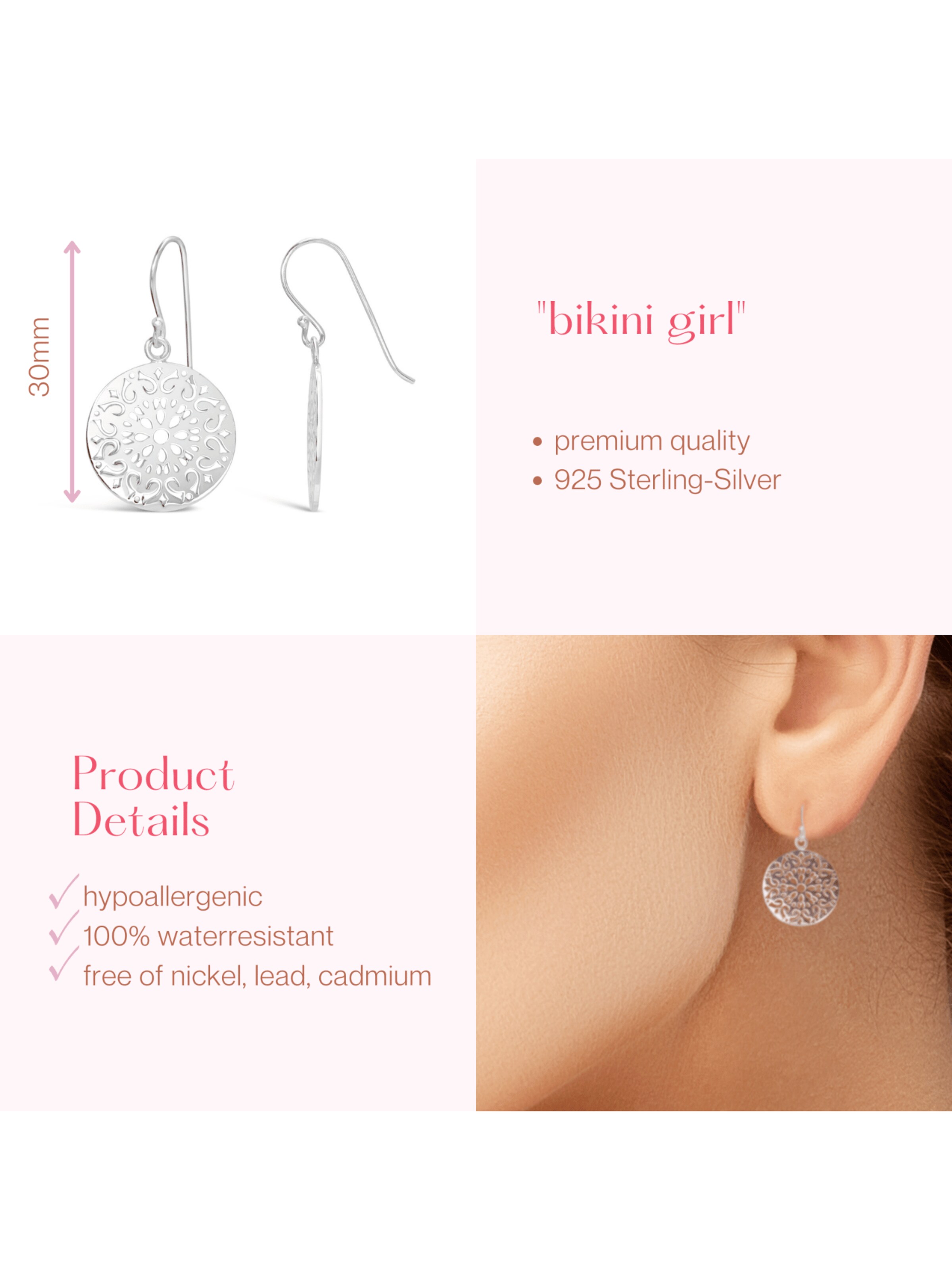 ARS-ARGENTI Earrings 'BIKINI GIRL' in Silver