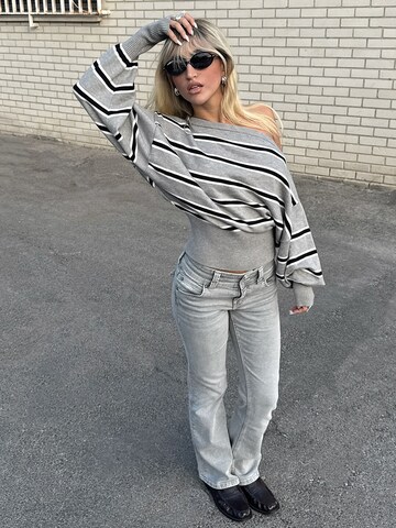 Pull-over Bershka en gris