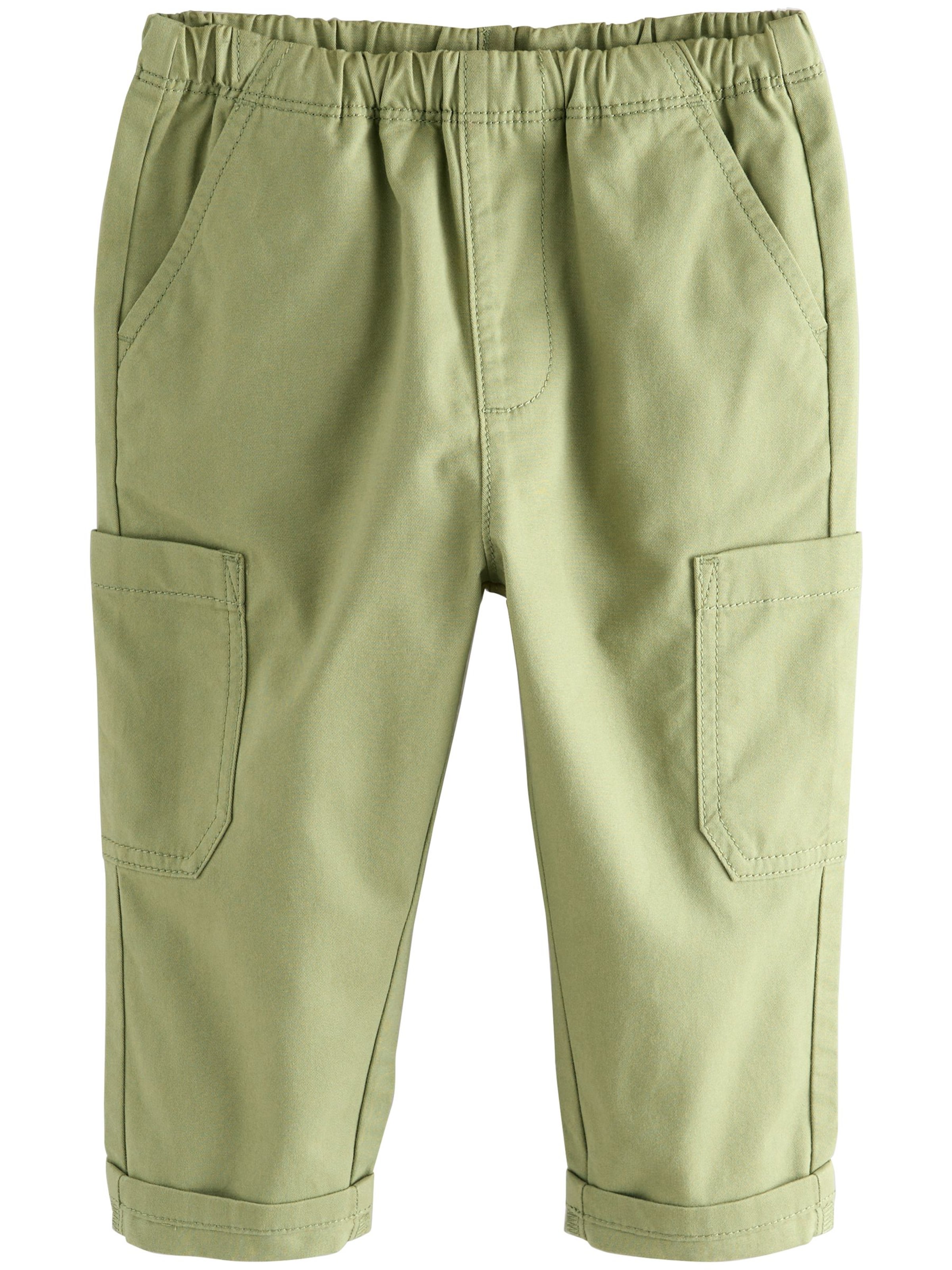 Next Normalny krój Spodnie w kolorze zielony: przód