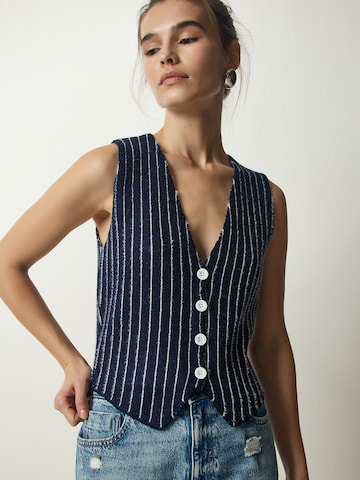 Happiness İstanbul Πλεκτό γιλέκο σε μπλε