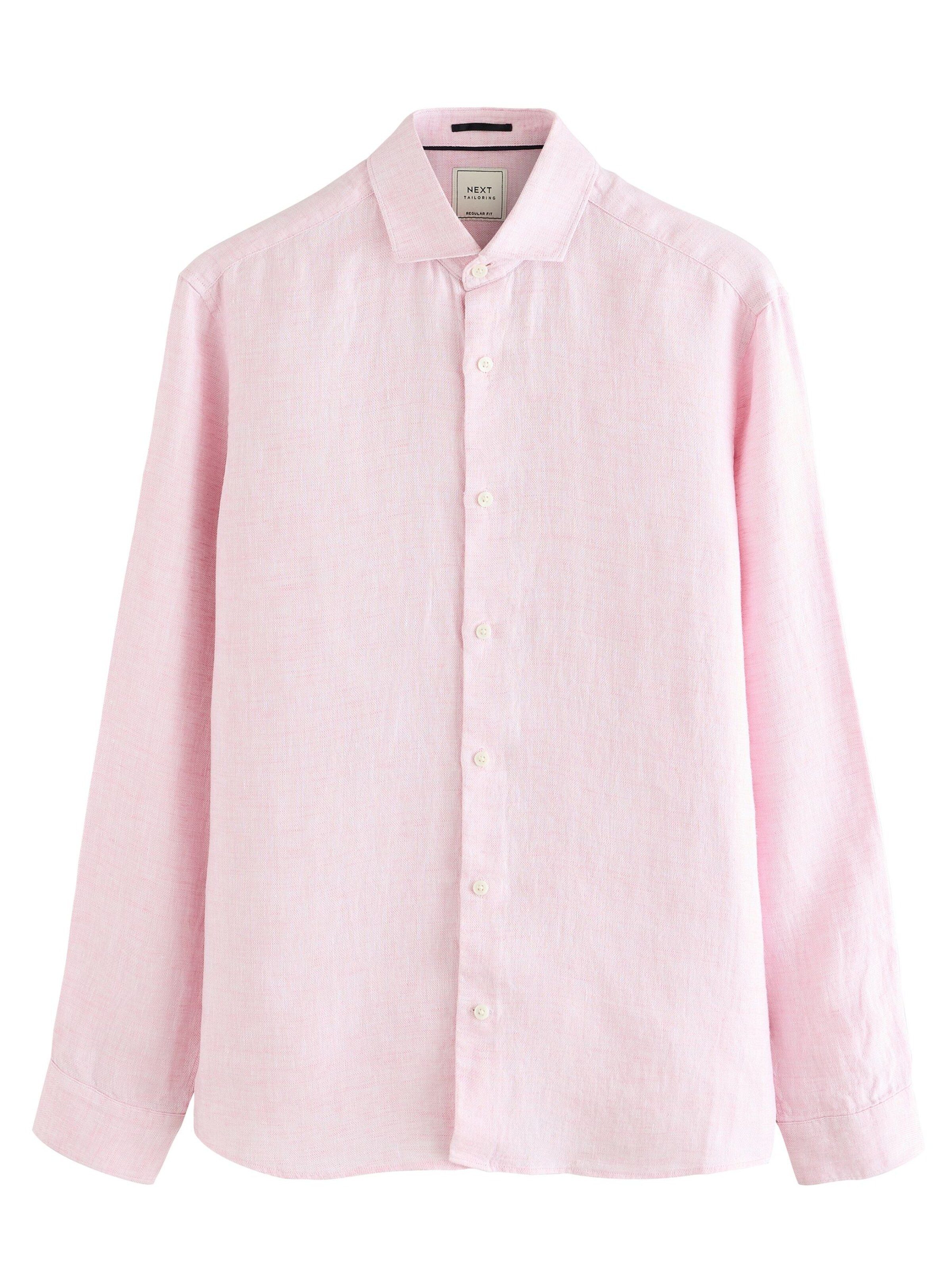 Next Средняя посадка Рубашка в Ярко-розовый: спереди