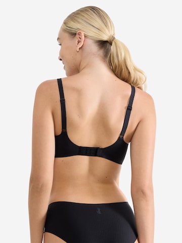 SLOGGI Bralette Bra ' Blue ZERO Feel Pure ' in Black
