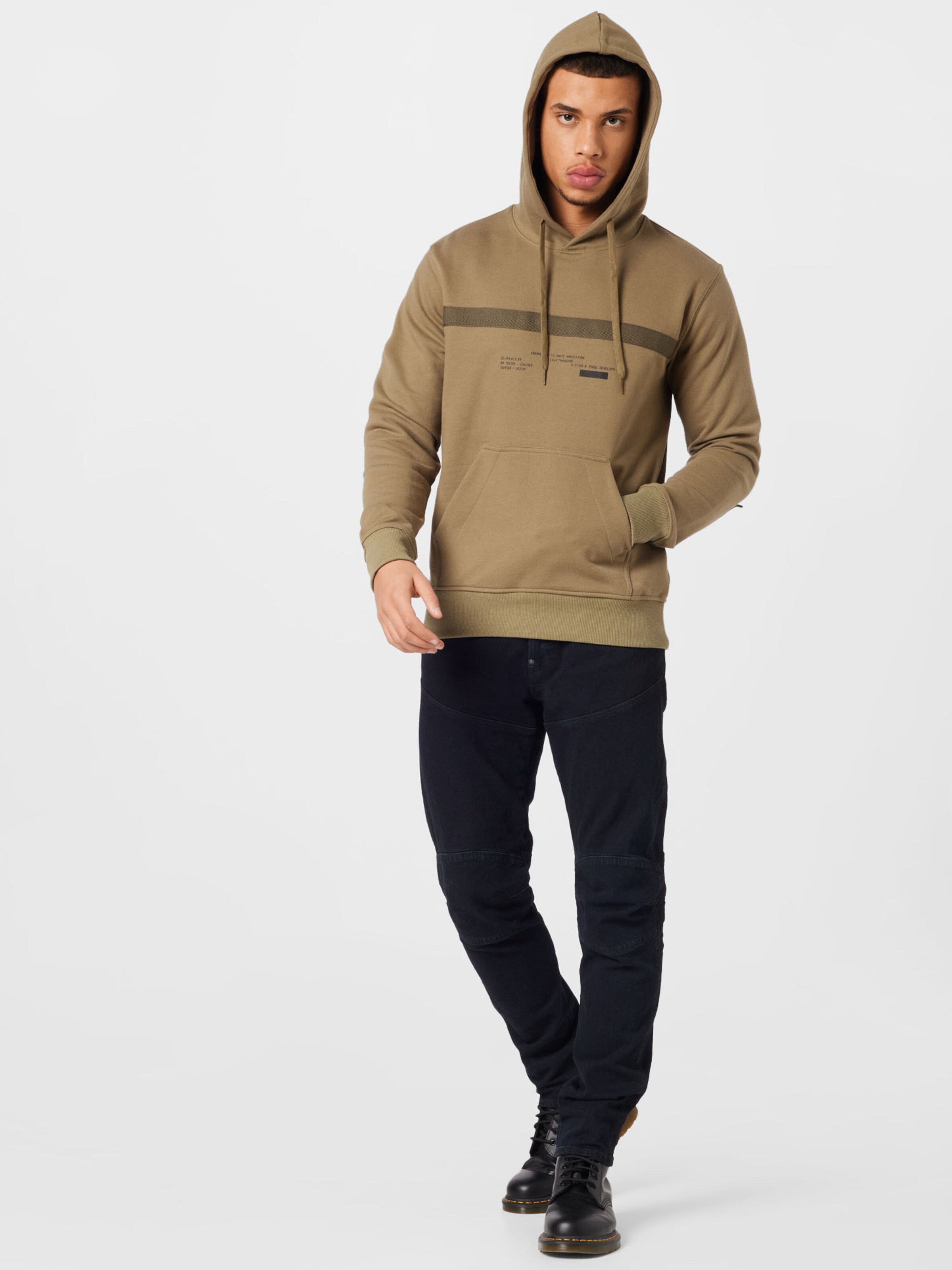 Männer Sweat G-Star RAW Sweatshirt in Oliv - ME87721 Männer Sweat G-Star RAW Sweatshirt in Oliv - ME87721