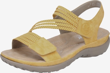 Rieker Sandals in Yellow: front