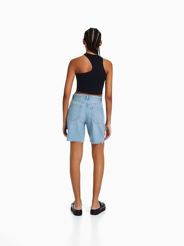 Bershka Regular Jeans in Blauw