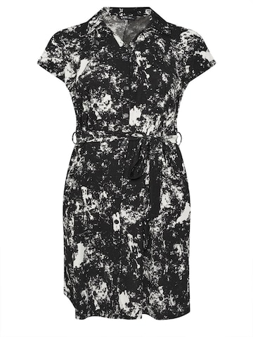 Stil Diva Kleid‌‌‌‌‌‌‌‌‌‌ in Schwarz: Vorderseite