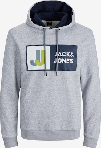 JACK & JONES Mikina 'Logan' – šedá: přední strana