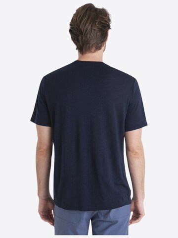 Maglietta 'Merino Linen Tee' di ICEBREAKER in blu