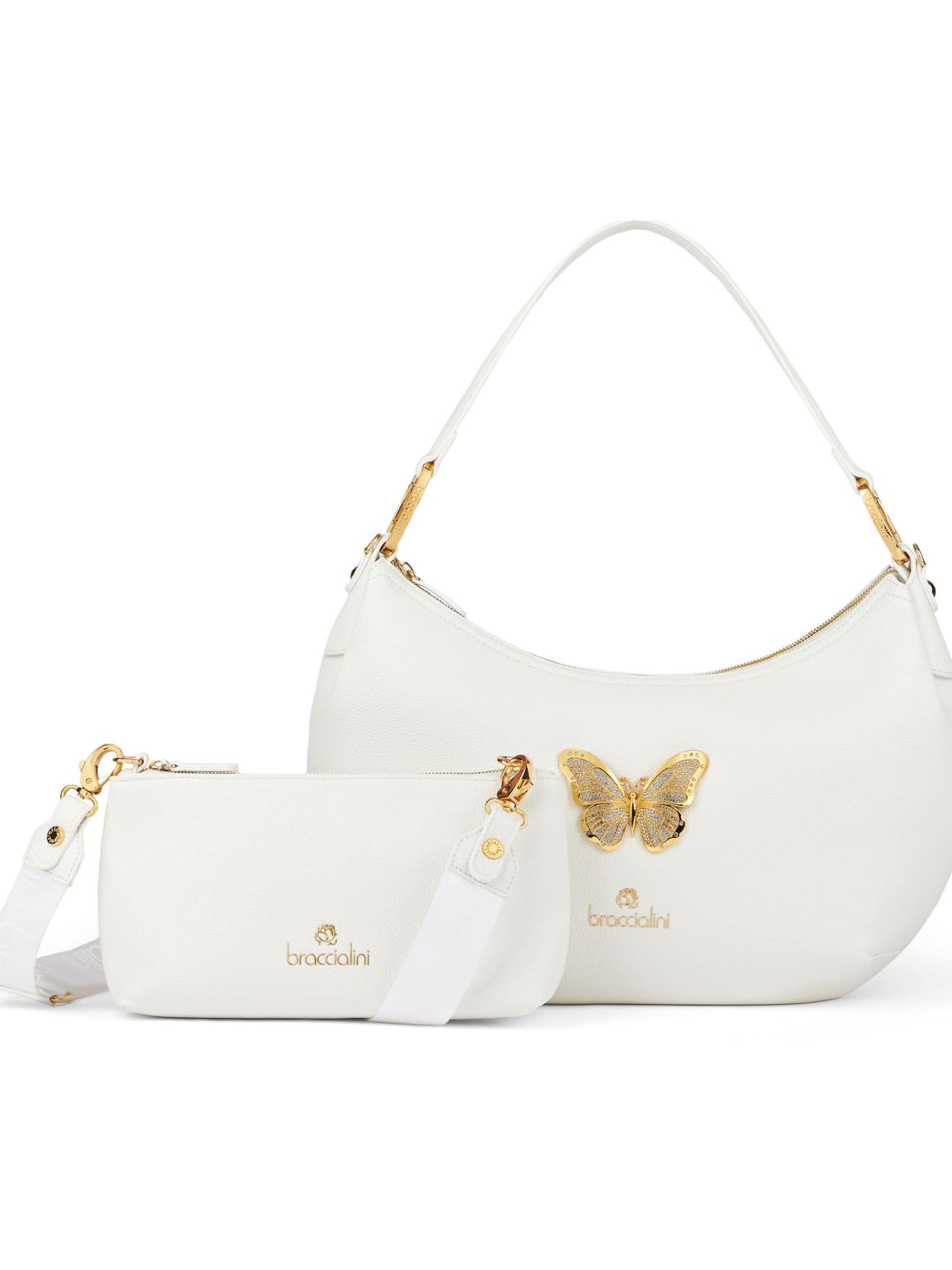 Braccialini Handtasche 'Beth Jewels'‌‌‌‌‌‌ in Weiß: Vorderseite