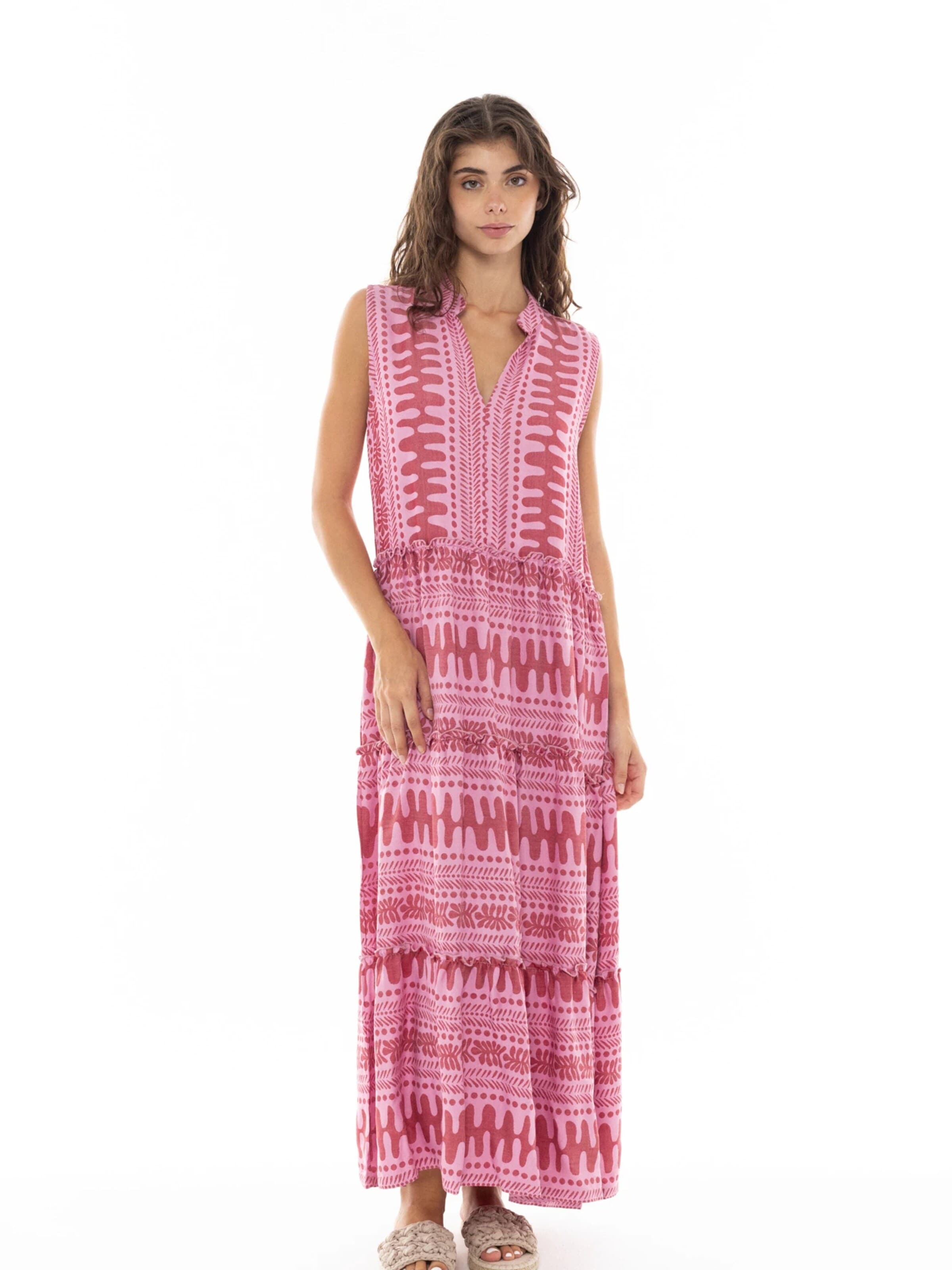 Pink Label Summer dress in Pink: front
