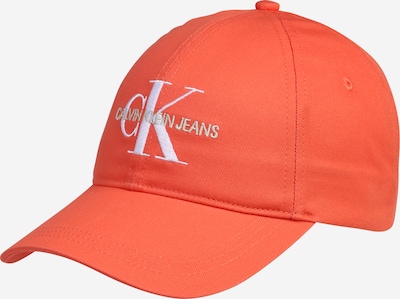 Calvin Klein Jeans Шапка с козирка в тъмнооранжево / бяло, Преглед на продукта