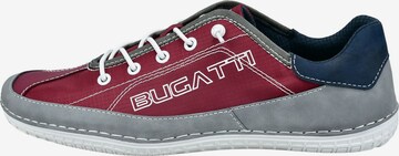 Sneaker bassa di bugatti in rosso