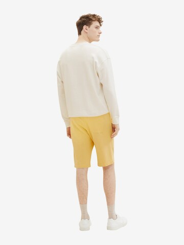 TOM TAILOR Regular Trousers in Yellow