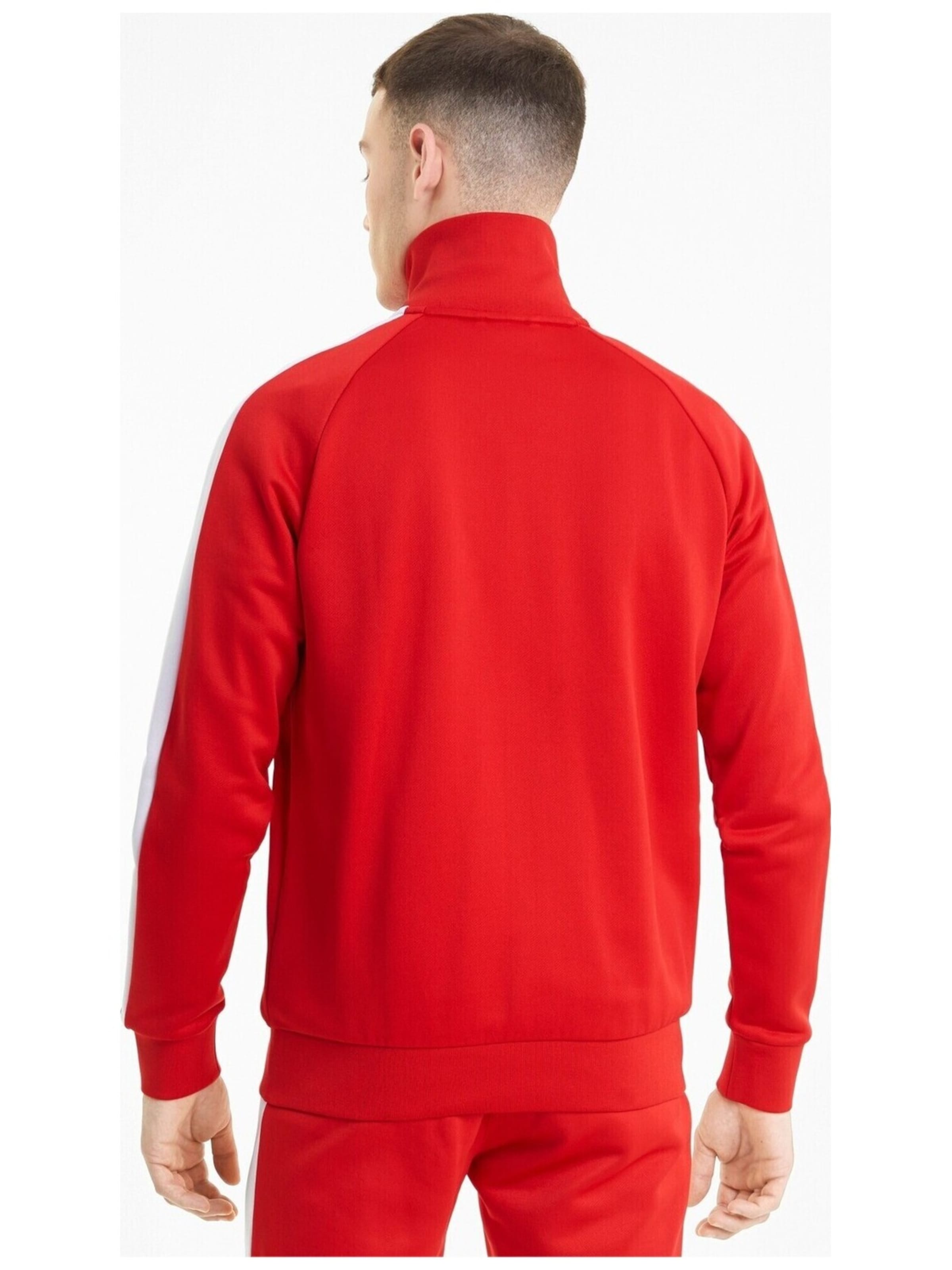 PUMA Athletic Jacket 'Puma Iconic T7' in Red
