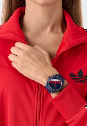 ADIDAS ORIGINALS Analoog horloge 'PROJECT THREE' in Blauw
