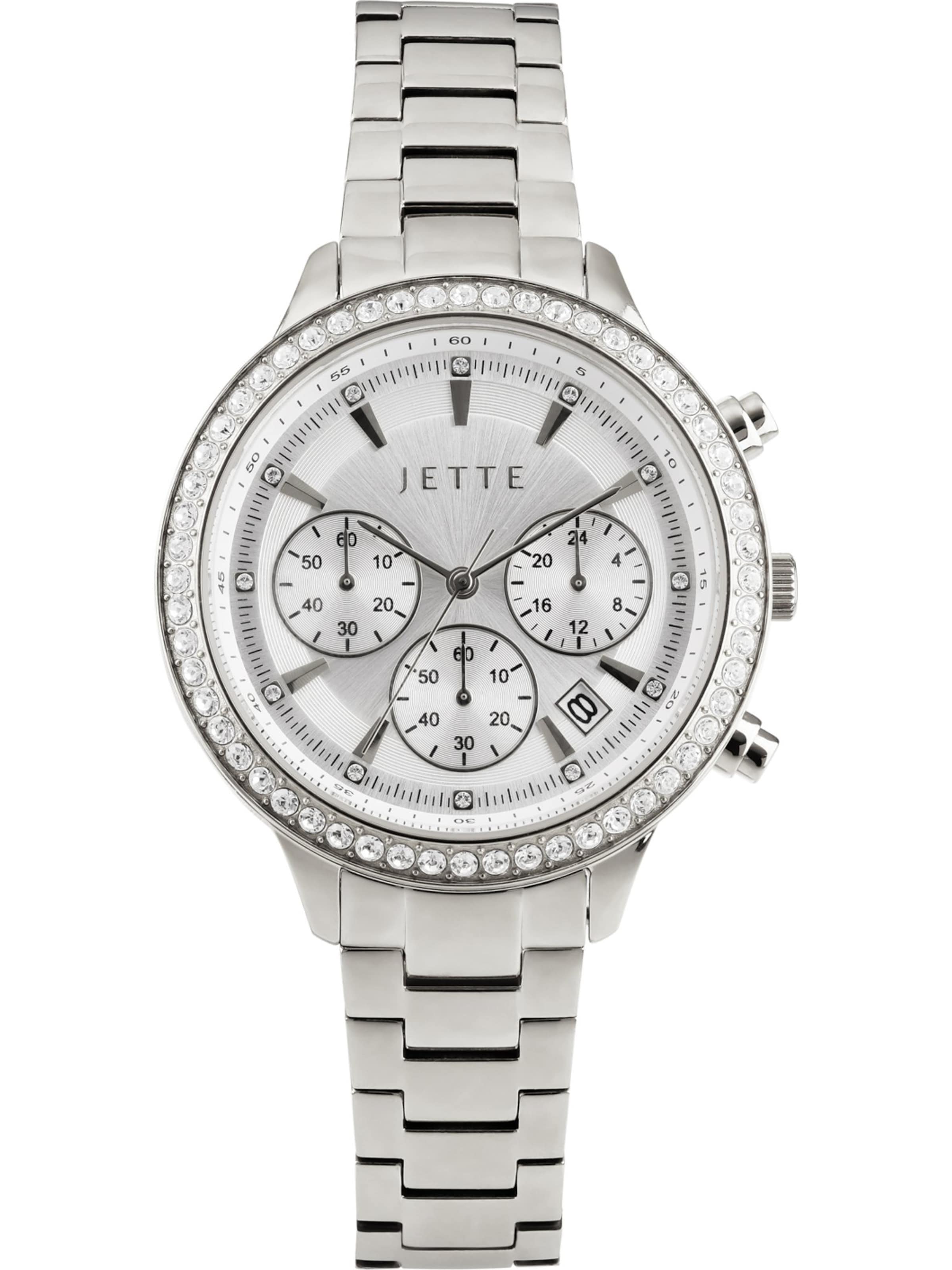 JETTE Analog Watch in Silver: front
