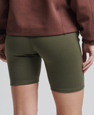 Skinny Pantalon de sport Superdry en vert