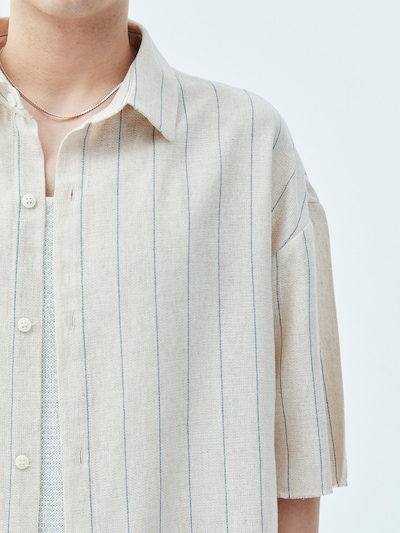 VAMOS CLO Button Up Shirt in Blue / White, Item view