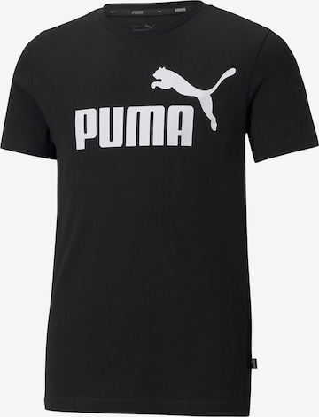 PUMA T-Shirt 'Essentials' in Schwarz: predná strana