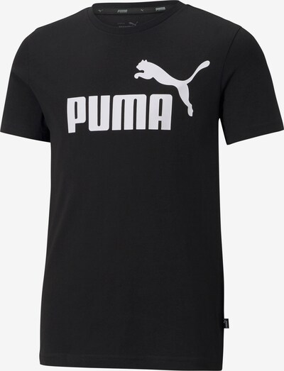 PUMA Μπλουζάκι 'Essentials' σε μαύρο / λευκό, Άποψη προϊόντος