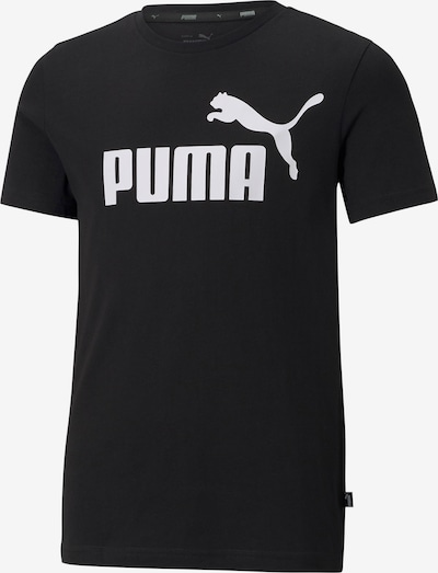 PUMA T-shirt 'Essentials' i svart / vit, Produktvy