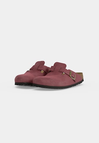 BIRKENSTOCK Pantolette 'Boston' in Rot