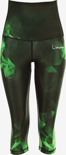 Winshape Sportbroek 'HWL202' in de kleur Lichtgroen / Donkergroen / Wit, Productweergave