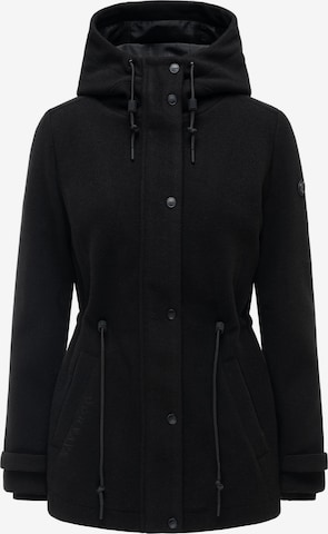 Cappotto di mezza stagione 'Lächelstern 14' di NAVAHOO in nero: frontale