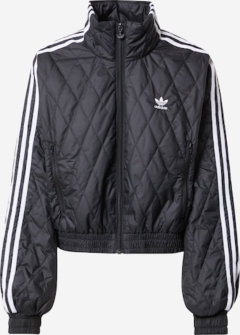 ADIDAS ORIGINALS - Chaqueta de entretiempo en negro: frente