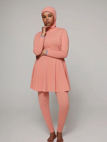 SIYA Swimwear Swimsuit 'East – Burkini/Modest' in Orange: front