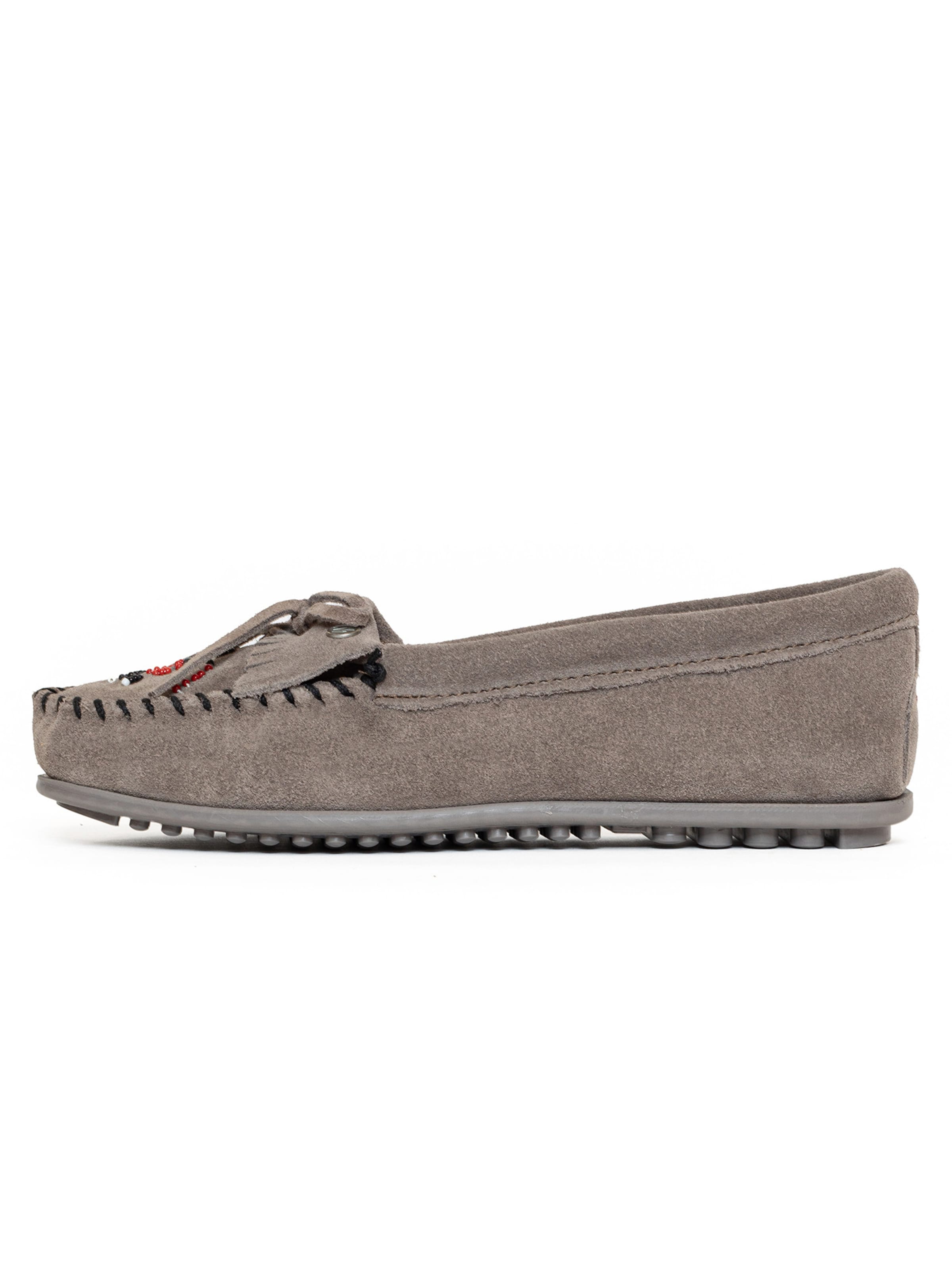 Minnetonka Mokassin 'Thunderbird' i grå: forside