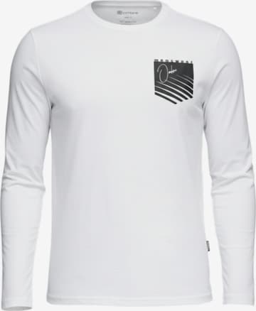 T-Shirt 'OM-LSPT-0118' Ombre en blanc : devant