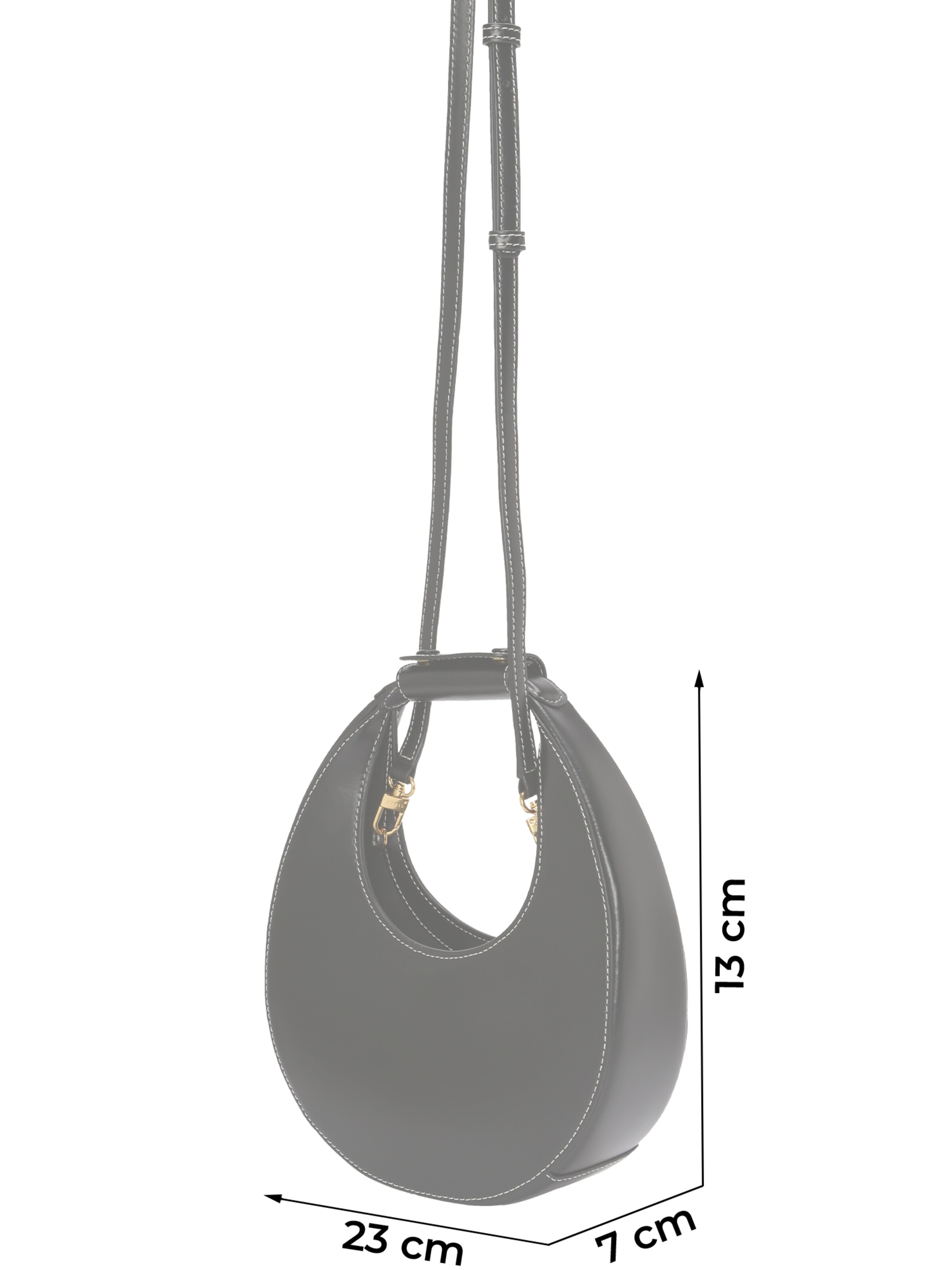 Staud Ročna torbica | črna barva