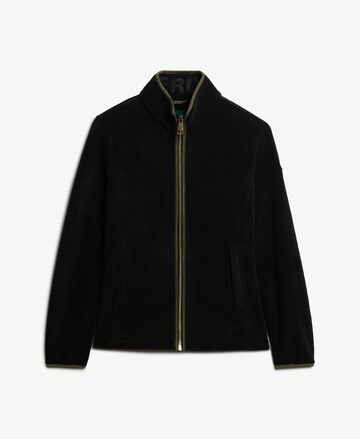 Superdry Fleece jas 'Estate' in Zwart