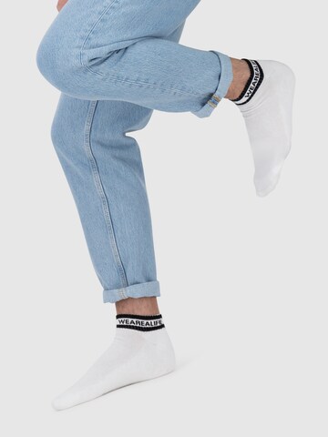 alife & kickin Socken 'JohnnyAK' in Weiß