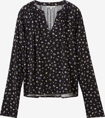 TOM TAILOR DENIM Blouse in Black: front