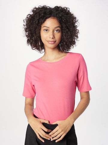 T-shirt MORE & MORE en rose : devant