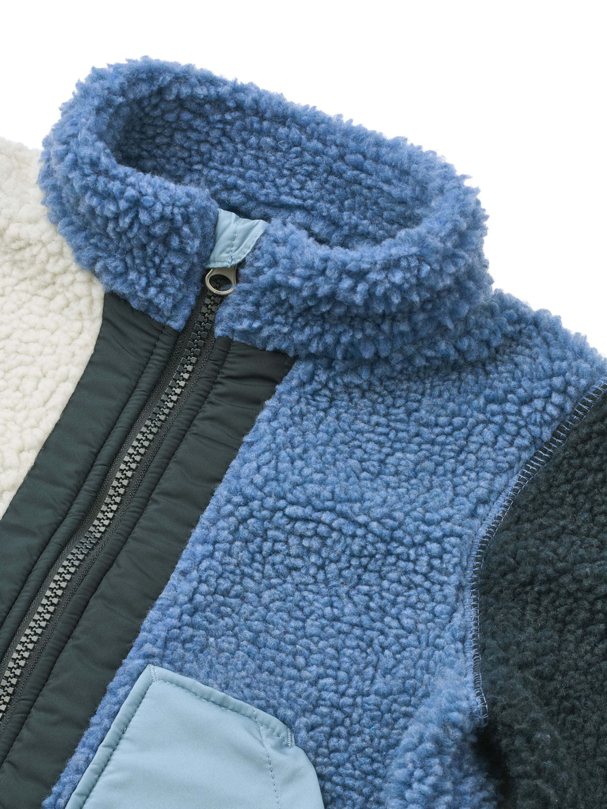 Liewood Fleece Jacket 'Noam Pile' in Blue