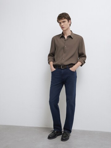 Mavi Regular fit Button Up Shirt in Brown
