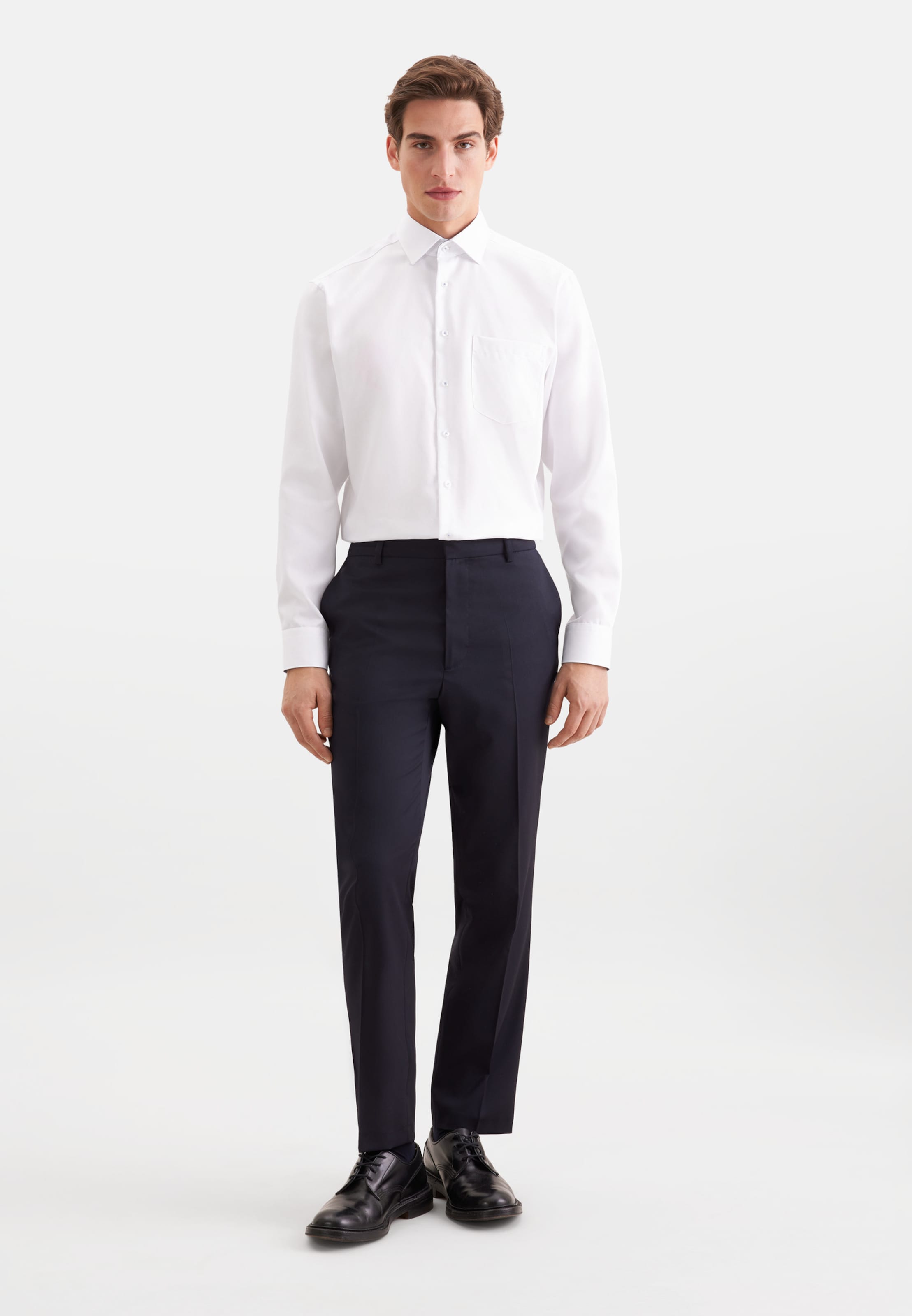 Coupe regular Chemise business SEIDENSTICKER en blanc