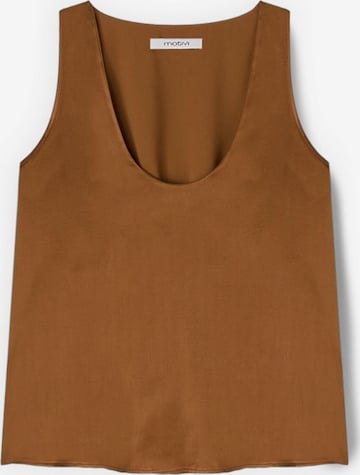 MOTIVI Top in Brown: front
