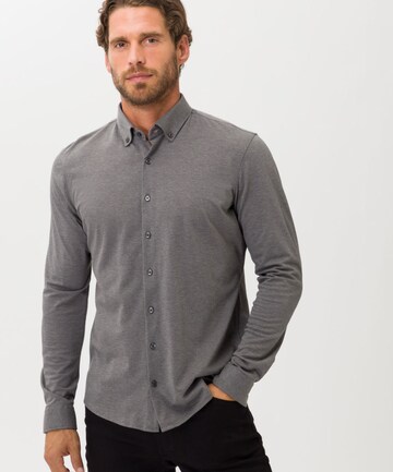 BRAX Regular fit Business Shirt 'Daniel' in Grey: front
